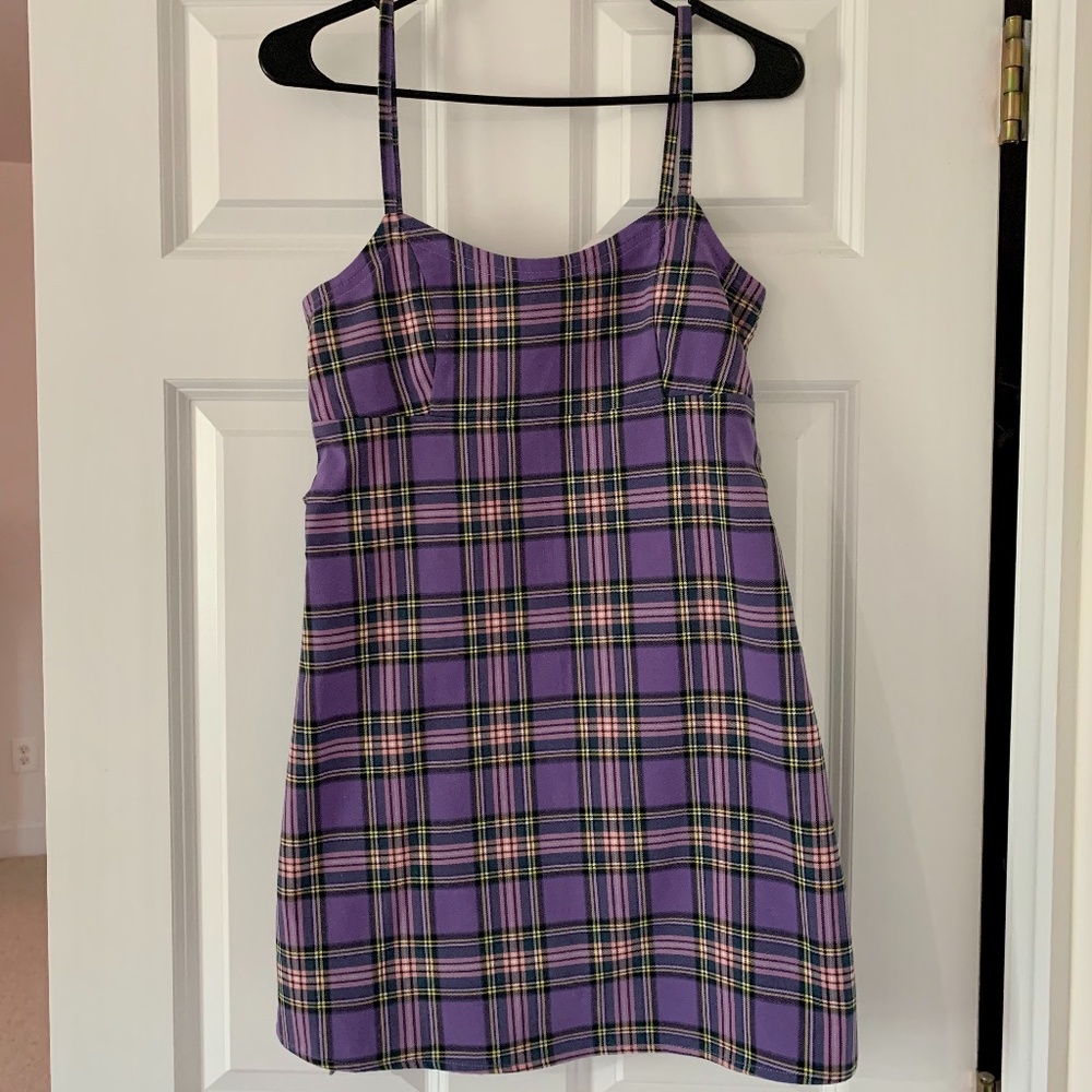 Purple Plaid Brandy Melville Dress